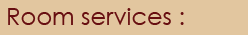 room service